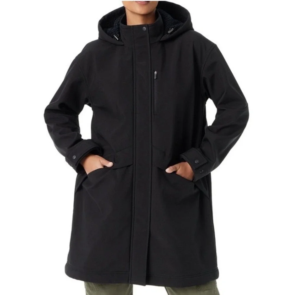 Bass Outdoor Stadium Parka, NWT,‎ Women's Black Hooded Jacket, Size M